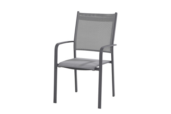 Tosca high back dining chair stackable Anthracite