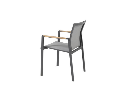 Cortina stacking chair anthracite Anthracite afbeelding 2