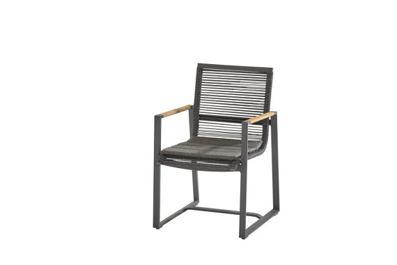 Pandino dining chair with cushion Anthracite