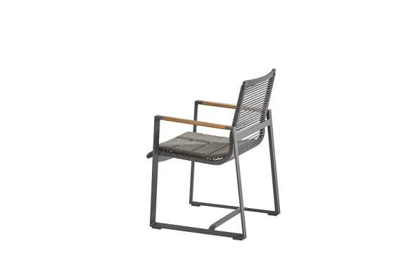 Pandino dining chair with cushion Anthracite afbeelding 2
