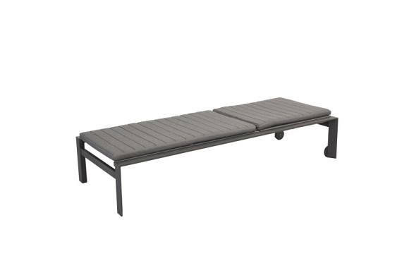 Tropic sunbed with wheels Anthracite afbeelding 2