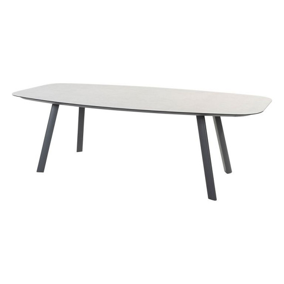 Manolo dining table printed ceramic anthracite 240 X 103 cm Anthracite